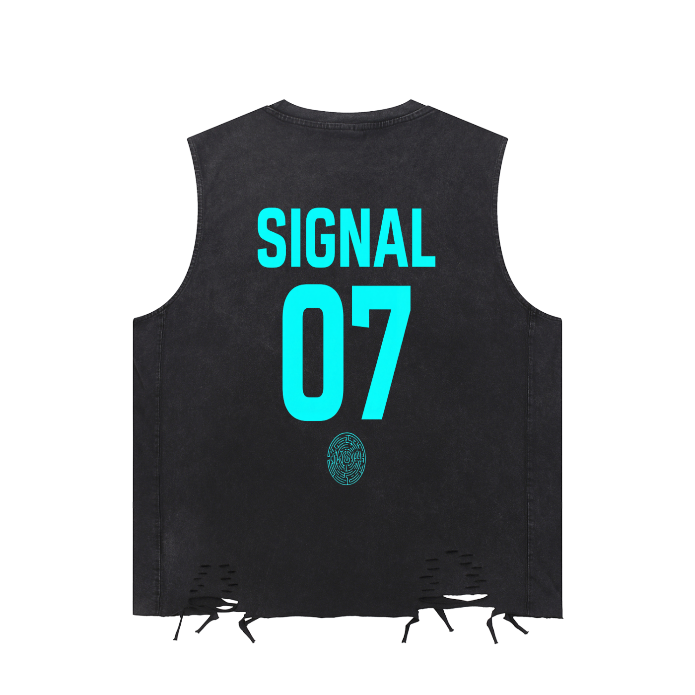 Snow Washed Raw-Hem Tank Top