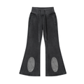 Vintage Washed Flared Fleece Pants