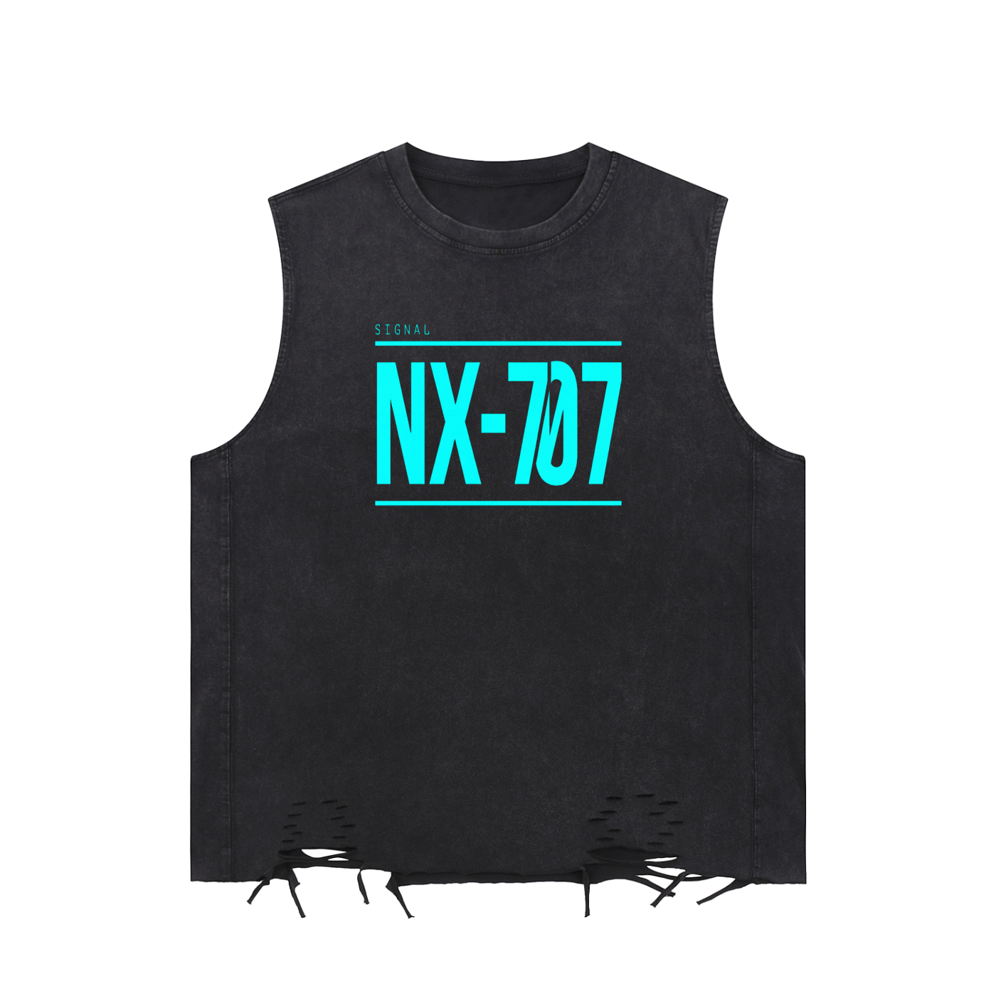 Snow Washed Raw-Hem Tank Top