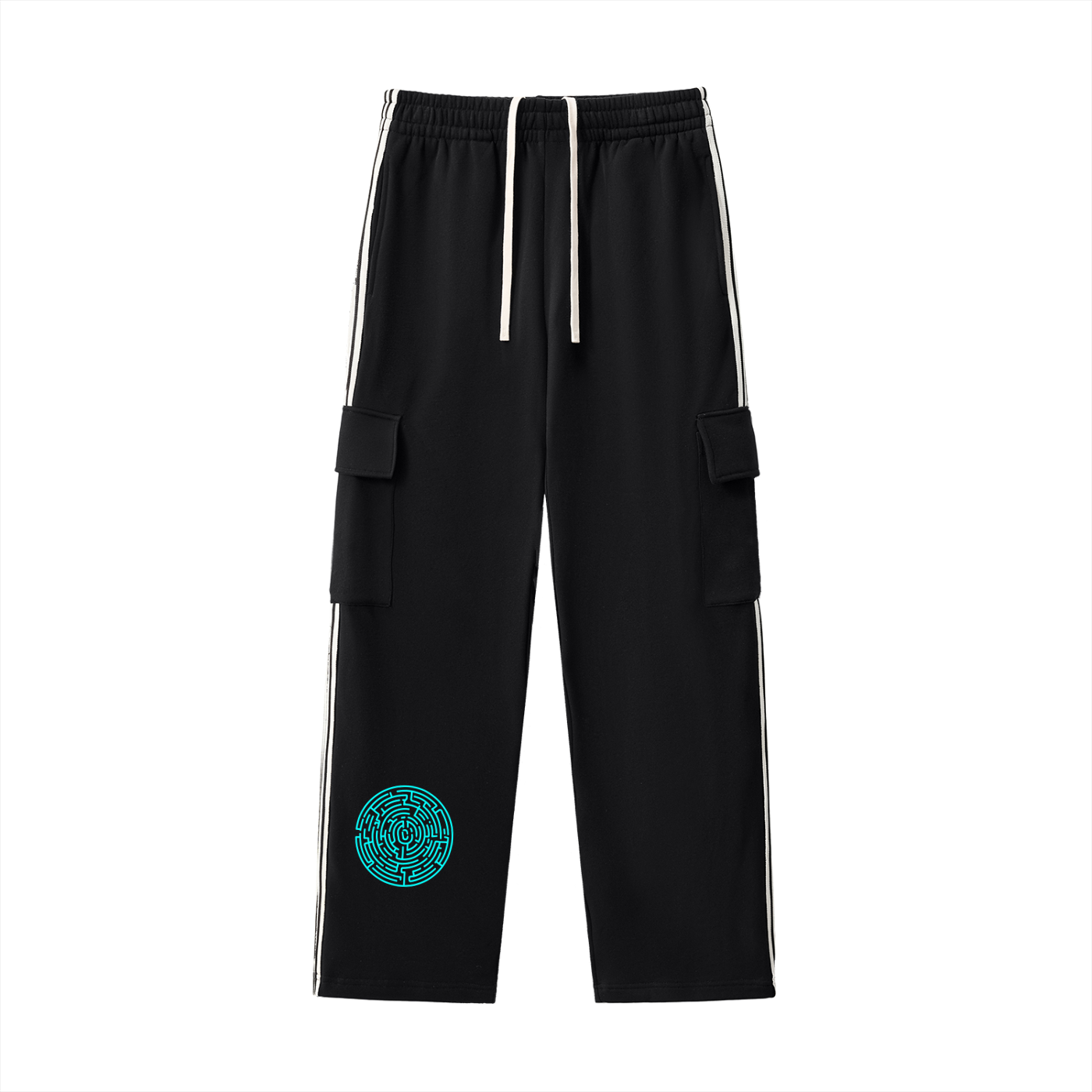 Side Stripe Straight-Leg Pants