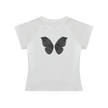 Solid Color Raglan Sleeve Crop Top